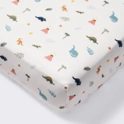 Cotton Fitted Crib Sheet - Dinos - Cloud Island™ -My baby GUEST 882891f6 7da7 4b3c 8fd6 ce98edf70755