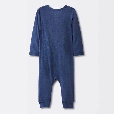 Baby Boys' 2pk Stars So Very Soft Modal Blend Romper - Cloud Island™ Navy Blue 3 Baby Boys' 2pk Stars So Very Soft Modal Blend Romper - Cloud Island™ Navy Blue