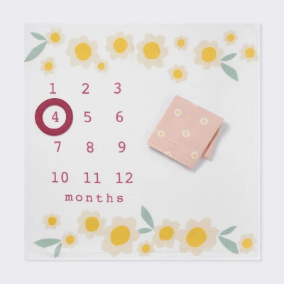 Muslin Blanket With Felt Frame - Pink - Cloud Island™ 6 Muslin Blanket With Felt Frame - Pink - Cloud Island™ - Image 4