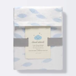 Fitted Crib Sheet - Cloud Island™ School Of Fish Light Blue And White -My baby GUEST 8ee2fa9f 2a2d 4333 aa80 d1153806e2b7