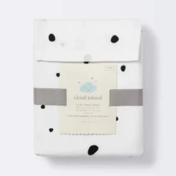 Fitted Crib Sheet Scatter Dot - Cloud Island™ - Black/Cream 10 Fitted Crib Sheet Scatter Dot - Cloud Island™ - Black/Cream -My baby GUEST 8ef1ebcb 32b2 45d3 acd5 464544b785b8
