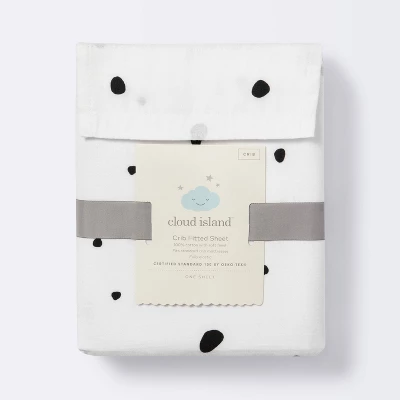Fitted Crib Sheet Scatter Dot - Cloud Island™ - Black/Cream 6 Fitted Crib Sheet Scatter Dot - Cloud Island™ - Black/Cream - Image 4
