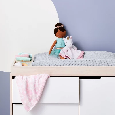 Plush Changing Pad Cover Birch - Cloud Island™ - Gray 3 Plush Changing Pad Cover Birch - Cloud Island™ - Gray