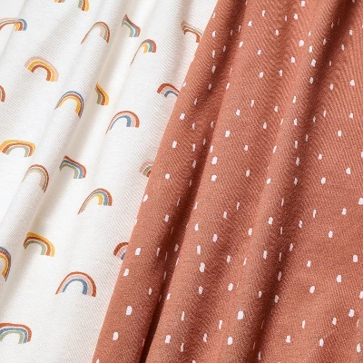 Fitted Jersey Crib Sheet - Rainbows - 2pk - Cloud Island™ 4 Fitted Jersey Crib Sheet - Rainbows - 2pk - Cloud Island™ - Image 2