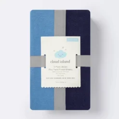 Fitted Playard Jersey Sheet - Cloud Island™ Navy & Blue 2pk 8 Fitted Playard Jersey Sheet - Cloud Island™ Navy & Blue 2pk -My baby GUEST 9cb708df d5c8 4287 abcf 4eebaa921484