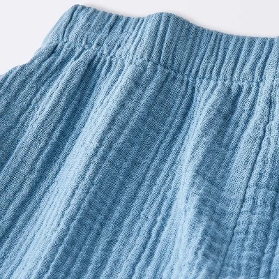Baby Girls' 2pc Gauze Long Sleeve Top And Bloomer Set - Cloud Island™ Blue 5 Baby Girls' 2pc Gauze Long Sleeve Top And Bloomer Set - Cloud Island™ Blue - Image 3