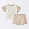 Baby Boys' Beach Club Cargo Top & Shorts Set - Cloud Island™ Cream 1 Baby Boys' Beach Club Cargo Top & Shorts Set - Cloud Island™ Cream -My baby GUEST a3a67161 da34 4116 8519 8818988134c7
