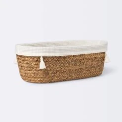 Natural Weave Oval Storage Bin With Waffle Weave Liner - Cloud Island™ 10 Natural Weave Oval Storage Bin With Waffle Weave Liner - Cloud Island™ -My baby GUEST a3de4f61 51cd 4f96 91ff 73a5dc516147