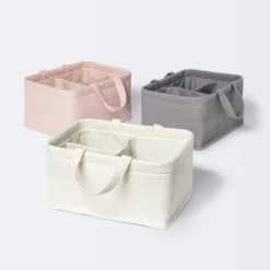 Waffle Weave Rectangular Diaper Caddy With Handles - Cloud Island™ -My baby GUEST a4234a2c d241 4e72 9c60 92ba4cb9df3b