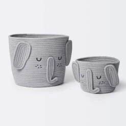 Coiled Rope Small Round Storage Basket - Elephant - Cloud Island™ -My baby GUEST a53c0bb5 93eb 4840 afa5 bb2f4d23ad8e