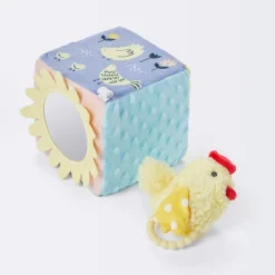 Farm Interactive Plush Cube With Chicken Rattle Baby Toy - 2pc - Cloud Island™ -My baby GUEST a6d54e9d 1ef9 4a33 9489 952c628b125b