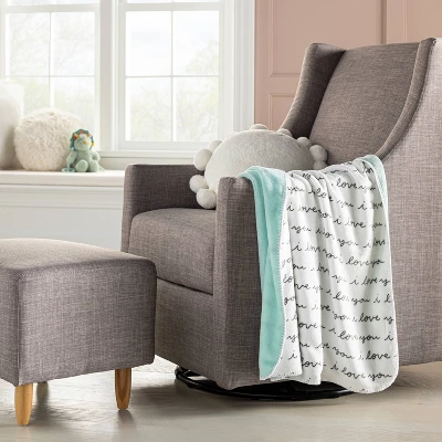 Plush Baby Blanket - I Love You Script - Cloud Island™ 3 Plush Baby Blanket - I Love You Script - Cloud Island™