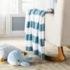 Chenille Stripe Baby Blanket - Blue And White Stripe - Cloud Island™ -My baby GUEST aaf8e6d9 f2d6 4828 8f9f a89453e38008