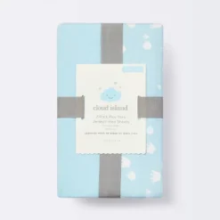 Fitted Jersey Play Yard Crib Sheet Dino-snore - Light Blue - 2pk - Cloud Island™ -My baby GUEST af35cda0 c41e 460f b9bd 2d32e9a39375