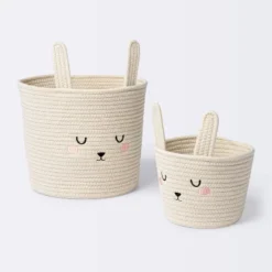Coiled Rope Small Round Storage Basket - Rabbit - Cloud Island™ -My baby GUEST af7f0e09 bdf8 4734 a3ec 70dd06adeeb5