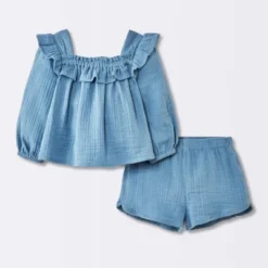 Baby Girls' 2pc Gauze Long Sleeve Top And Bloomer Set - Cloud Island™ Blue 9 Baby Girls' 2pc Gauze Long Sleeve Top And Bloomer Set - Cloud Island™ Blue -My baby GUEST b2193416 cbaf 4db6 b69c dc4e97c8798d
