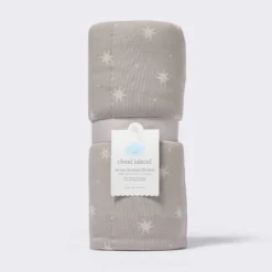 Rayon From Bamboo Jersey Quilted Blanket - Stars - Gray - Cloud Island™ -My baby GUEST b6af7ffc b253 42a5 bfba ab28359afc59