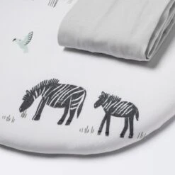 Jersey Bassinet Sheet 2pk - Cloud Island™ Two By Two Animals And Solid Gray -My baby GUEST b8ae3fef ec89 406e ae05 5397f0689272