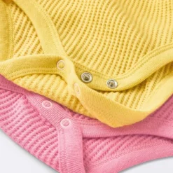 Baby Girls' 3pk Long Sleeve Waffle Bodysuit - Cloud Island™ Pink -My baby GUEST bcfc177e 2a96 4b3d 8ebc ed0b7a62160c