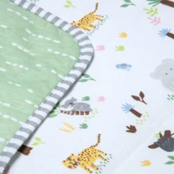 Jersey Knit Reversible Baby Blanket Jungle Animals - Cloud Island™ Gray/Green -My baby GUEST bd249f9c fccc 4c00 a35b 839d31e21f7d