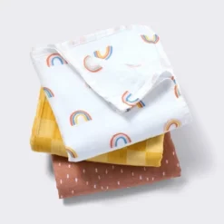 Muslin Swaddle Baby Blanket - Rainbows - 3pk - Cloud Island™ 9 Muslin Swaddle Baby Blanket - Rainbows - 3pk - Cloud Island™ -My baby GUEST bdeaab8c 1842 44fb 977d d60f1f49520d