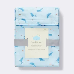 Cotton Fitted Crib Sheet - Whales - Cloud Island™ -My baby GUEST c1858c61 b97a 4f01 b998 179761bdc3de