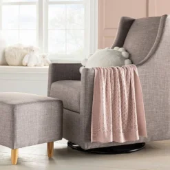 Seed Stitch Pointelle Baby Blanket - Dark Pink - Cloud Island™
