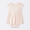 Baby Girls' Floral Modal Jersey Romper - Cloud Island™ Pink -My baby GUEST c7662462 82b0 46a7 be0c aed4a877e328