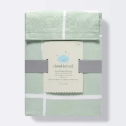 Fitted Crib Sheet - Cloud Island™ Mint Windowpane -My baby GUEST cbc12d02 bfe1 469c 8ee6 aa8b3b9a518f