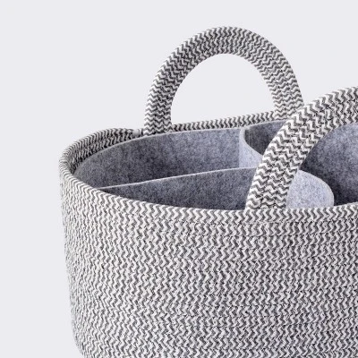 Coiled Rope Diaper Caddy With Dividers - Cloud Island™ 4 Coiled Rope Diaper Caddy With Dividers - Cloud Island™ - Image 2