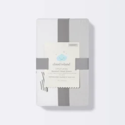 Jersey Bassinet Sheet 2pk - Cloud Island™ Two By Two Animals And Solid Gray -My baby GUEST ce737128 cd50 4279 9ae6 dd39dfbb5f41