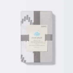 Jersey Bassinet Sheet - Cloud Island™ Gray Chevron And Solid Gray - 2pk -My baby GUEST cec64ab8 688f 4bff b37c 41b6dc60693d