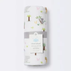 Jersey Knit Reversible Baby Blanket Jungle Animals - Cloud Island™ Gray/Green -My baby GUEST d448c1e4 867d 49ad 8c3d cb33d3d5df8f