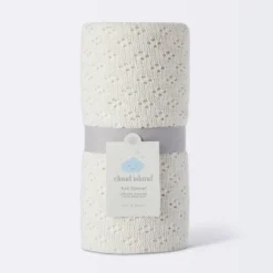 Seed Stitch Pointelle Baby Blanket - Cream - Cloud Island™ -My baby GUEST da5df995 ab8b 45b5 8101 3afcf6a48e1a