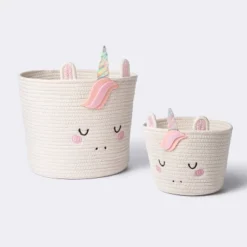 Coiled Rope Medium Round Storage Decorative Basket - Unicorn - Cloud Island™ 7 Coiled Rope Medium Round Storage Decorative Basket - Unicorn - Cloud Island™ -My baby GUEST dc09bb33 1873 4ba5 b74a 5dac09679ff1