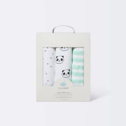 Muslin Swaddle Blankets Pandas 3pk - Cloud Island™ -My baby GUEST df508724 a151 4076 9666 eb4d9d77bc44