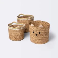 Woven Animal Round Storage Bin - Cloud Island™ Bear -My baby GUEST e0e422f6 d038 4c37 9a71 d530b27548fe