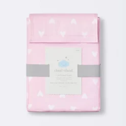 Fitted Crib Sheet Hearts - Cloud Island™ Pink 10 Fitted Crib Sheet Hearts - Cloud Island™ Pink -My baby GUEST e40d6995 3c2f 41db 8f02 87362097c479