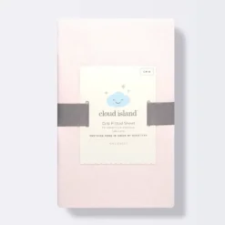 Polyester Rayon Jersey Fitted Crib Sheet - Cloud Island™ Light Pink -My baby GUEST e67a4114 4e11 4d4d 963a cf7b13967bcc