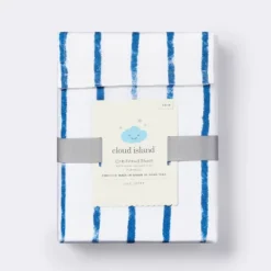 Fitted Crib Sheet Stripe - Navy/White - Cloud Island™ -My baby GUEST e7152553 4d11 43dd 8128 32cb8367b5d6
