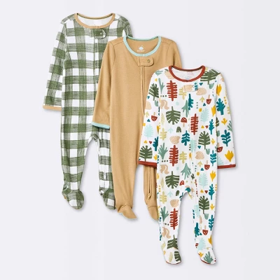 Baby Boys' 3pk Pandas Zip-Up Sleep N' Play - Cloud Island™ Heather Gray 9 Baby Boys' 3pk Pandas Zip-Up Sleep N' Play - Cloud Island™ Heather Gray - Image 7