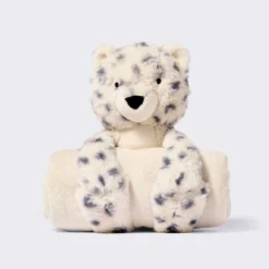 Plush Blanket With Soft Toy - Cream Leopard - Cloud Island™ -My baby GUEST eaf8d516 20c2 47cb 8f38 f1c9f1f7e86a