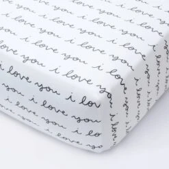 Fitted Crib Sheet I Love You - Cloud Island™ White/Gray -My baby GUEST eb7dcd37 c68a 4bb0 bb1f e65853454037