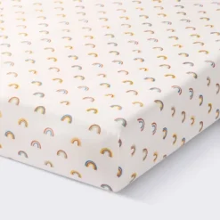 Cotton Fitted Crib Sheet - Rainbows - Cloud Island™ 9 Cotton Fitted Crib Sheet - Rainbows - Cloud Island™ -My baby GUEST ecdb9d93 7588 4940 820b 4cd4acfb82a7