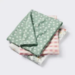 Muslin Swaddle Baby Blanket - Floral Gingham - 3pk - Cloud Island™ -My baby GUEST f0be445e 586c 4658 99f3 b102d55a24fe