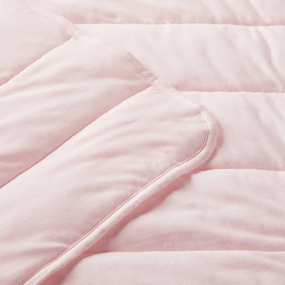 Rayon From Bamboo Quilted Baby Blanket - Light Pink - Cloud Island™ 3 Rayon From Bamboo Quilted Baby Blanket - Light Pink - Cloud Island™ - Image 2