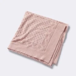 Seed Stitch Pointelle Baby Blanket - Dark Pink - Cloud Island™ -My baby GUEST f26cc666 a50a 41ce ae65 4403bf1a0cea