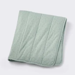 Rayon From Bamboo Jersey Quilted Blanket - Dashes - Green - Cloud Island™ -My baby GUEST f7b6ded4 39e4 49f2 a932 bbe772c7a1d4