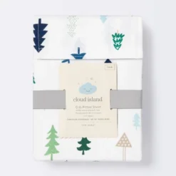 Crib Fitted Sheet Trees - Cloud Island™ - Blue -My baby GUEST f98275c7 503f 417b 858a 72d08536fd5a