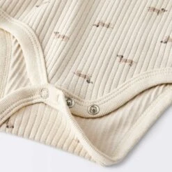 Baby 2pc Weiner Dogs Wide Ribbed Top & Bottom Set - Cloud Island™ Khaki -My baby GUEST ff879304 d54b 43a4 bd66 a77615af6551